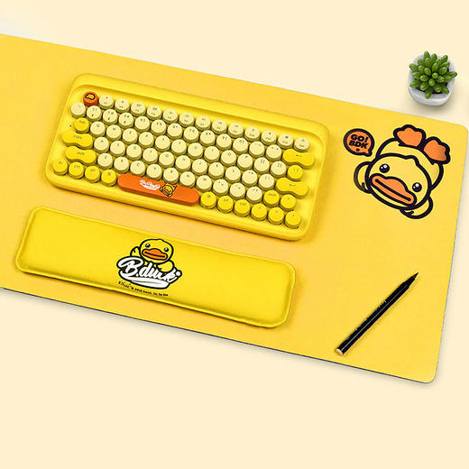 LOFREE 洛斐小黄鸭 B.Duck DOT圆点蓝牙机械键盘 无线复古键盘 iPad苹果笔记本键盘 小黄鸭键鼠套装 商品图6