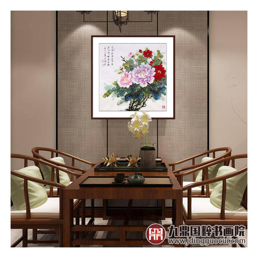 高云鹏《花鸟作品》68*68cm 花鸟斗方作品 餐厅/卧室挂画 商品图3