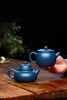 【汉瓦·容天对壶】泥料：天青泥 容量：220cc 作者：黄加峰 商品缩略图5