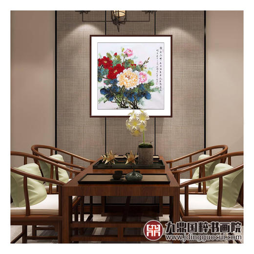 高云鹏《花鸟作品》68*68cm 花鸟斗方作品 餐厅/卧室挂画 商品图3