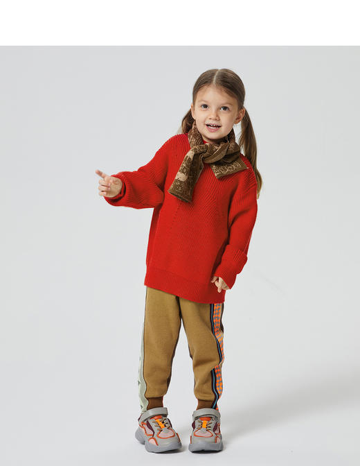 江南布衣童装针织衫男女儿童羊毛复古1J9820040 商品图9