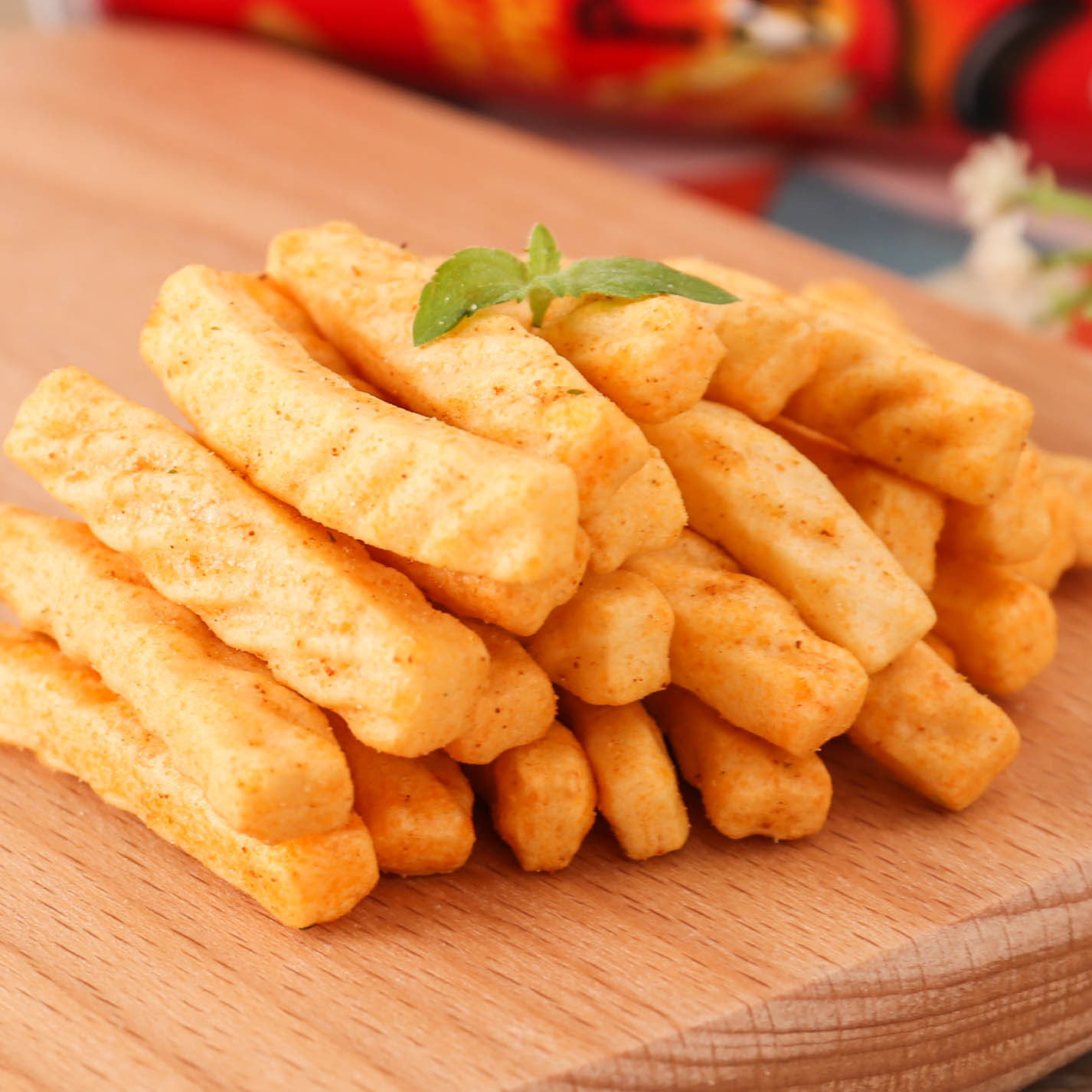 素玛哥虾条 膨化食品非油炸休闲零食60g*1罐装