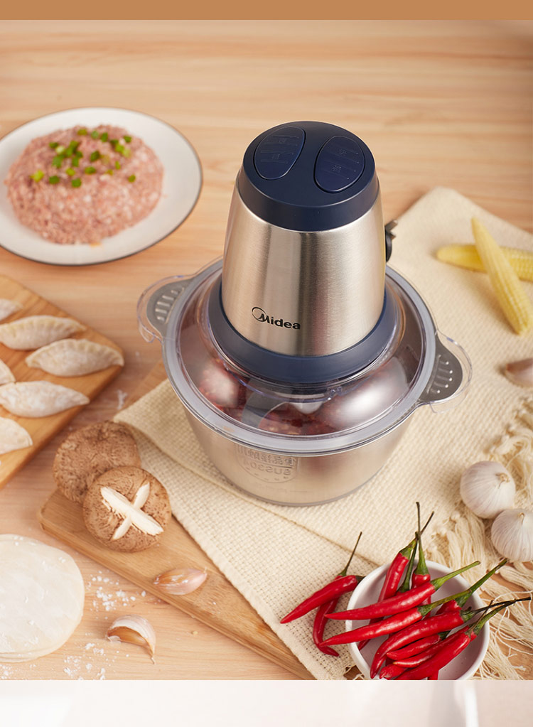 【2285】美的(midea)绞肉机家用电动多功能料理机绞肉馅机削羊肉切菜