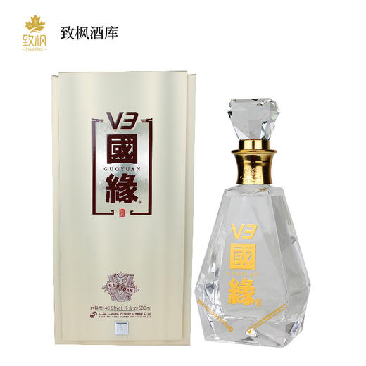 今世缘国缘V3 40.9度高端白酒500ml 一箱4瓶 商品图0