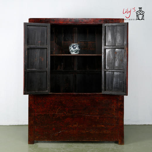 华伦家具红漆描金大柜衣柜书柜储物柜明清古典家具收藏民宿影视 商品图2
