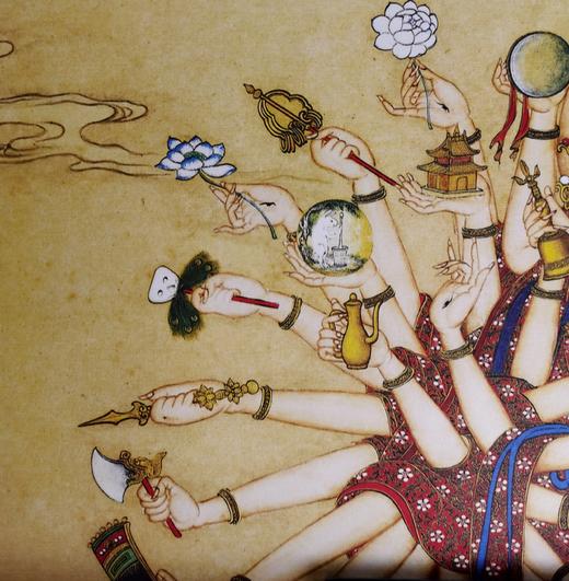 【定制书画】（清）丁观鹏《宝相观音图》纸本 立轴 馆藏书画高仿复制艺术品（付款后28天内发货） 商品图1