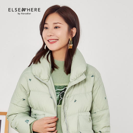 3楼珂思2020冬季淡黄绿短款羽绒服ER00105G1吊牌价2989元【待调整】 商品图0