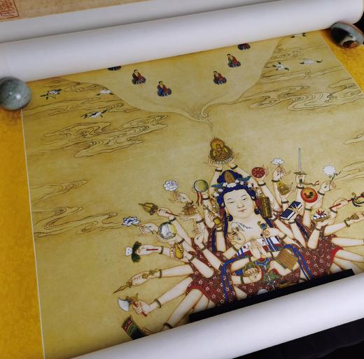 【定制书画】（清）丁观鹏《宝相观音图》纸本 立轴 馆藏书画高仿复制艺术品（付款后28天内发货） 商品图4