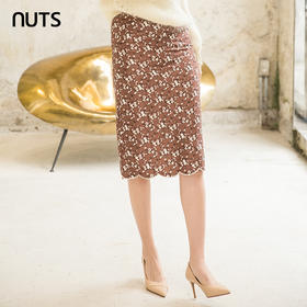 NUTS碎花修身包臀半身裙女141063066