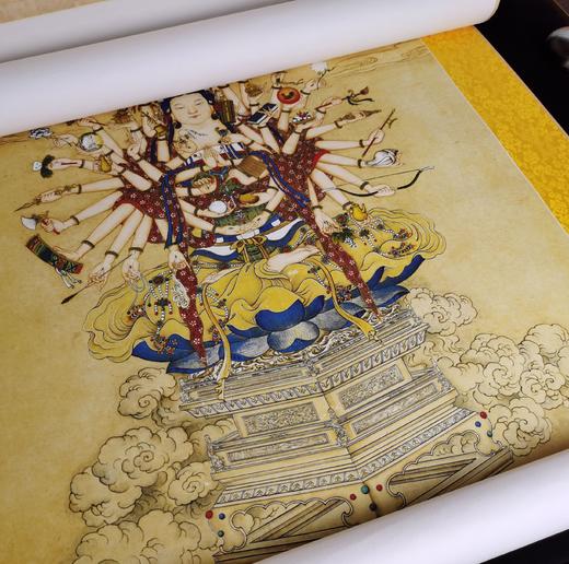 【定制书画】（清）丁观鹏《宝相观音图》纸本 立轴 馆藏书画高仿复制艺术品（付款后28天内发货） 商品图3