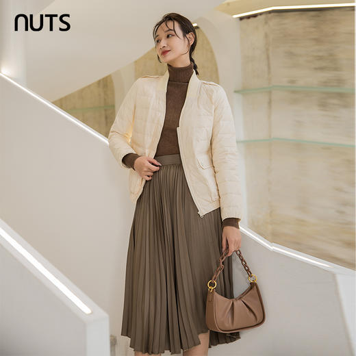 NUTS高腰百褶半身裙女141063061 商品图3