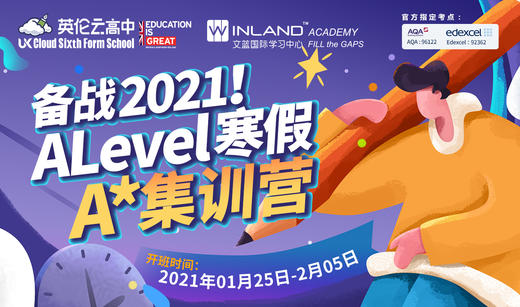 备战2021！A-level寒假A*集训营 商品图0