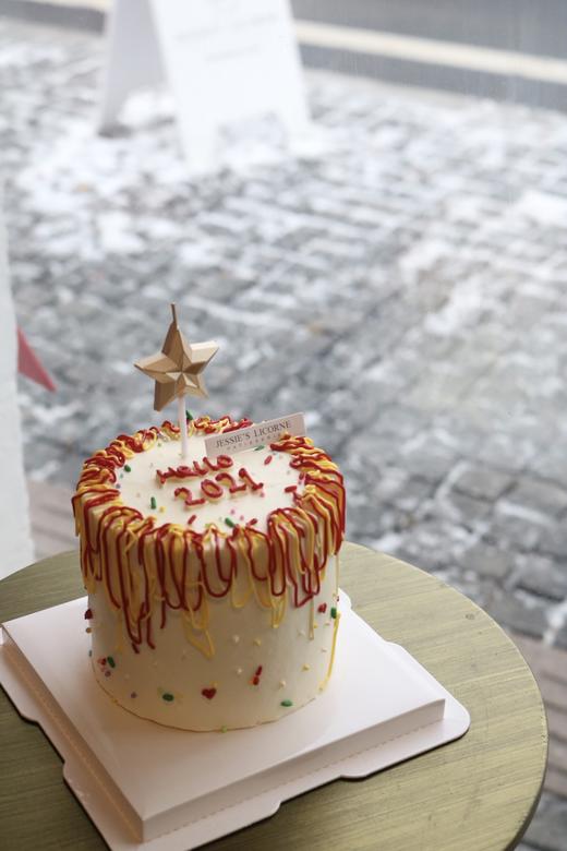 跨年蛋糕 hello 2021 主题蛋糕 商品图1