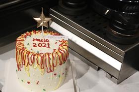 跨年蛋糕 hello 2021 主题蛋糕