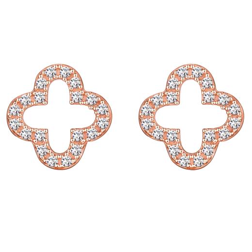 martinewester玛汀薇思s925银经典百搭四叶草耳钉女潮mw20-005