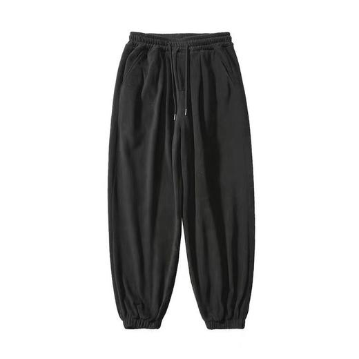 冬季摇粒绒保暖裤子男束脚ins潮流休闲运动学生韩版百搭小脚卫裤 商品图4