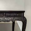 紫檀满雕云龙纹高束腰三弯腿画桌 商品缩略图2