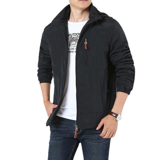 【服饰鞋包】*冬季加绒男士夹克 潮流保暖男式外套冲锋衣户外运动休闲男装 商品图1