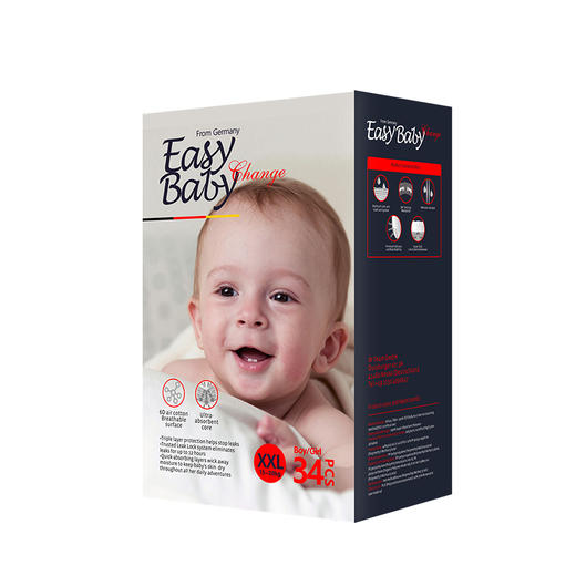 德国原装进口Easy baby 依姿change系列尿不湿XXL码34P拉拉裤 商品图0