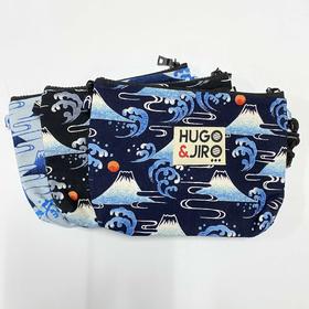 HUJI祤集pieton斜挎包风の花海浪富士山