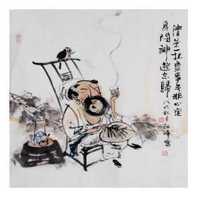 姬朝晖《人物作品》50*50cm 人物斗方作品 茶室/客厅挂画