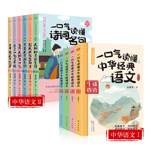 《一口气读懂中华经典语文》《一口气读懂诗词名句》| 青少年版中国古诗词鉴赏 古文名篇名段 老师推荐中小学读物 商品图0