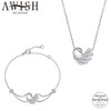 施华洛世奇&AWISH COLLECTION 飞舞银河 项链+手链套装 镶嵌施华洛世奇立方氧化锆 商品缩略图0