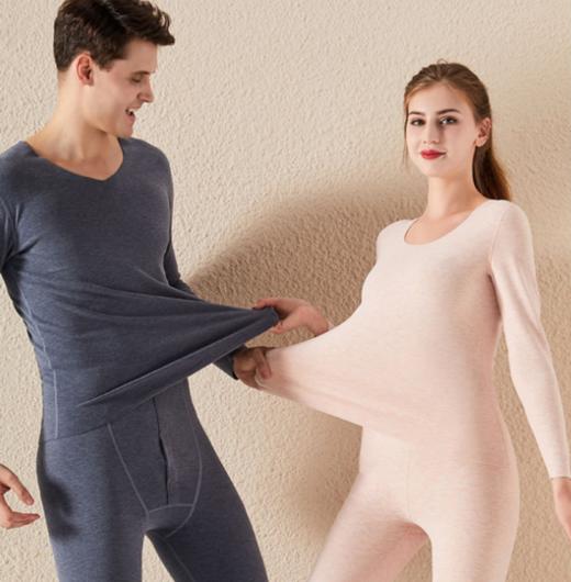 爆仓下单3~5天发货【蚕丝贴片德绒内衣套装】德绒面料 发热保暖 蚕丝贴片 暖腹护膝 双面磨毛 柔软亲肤 多色可选 商品图8