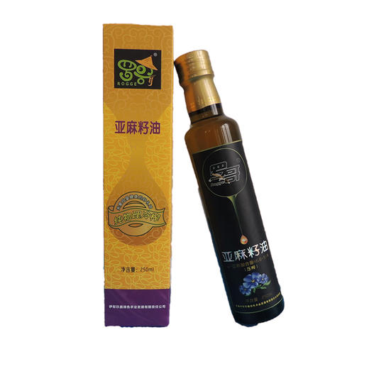 【常州馆】新疆罗哥 亚麻籽油250ml/瓶   4瓶发礼盒装 商品图3