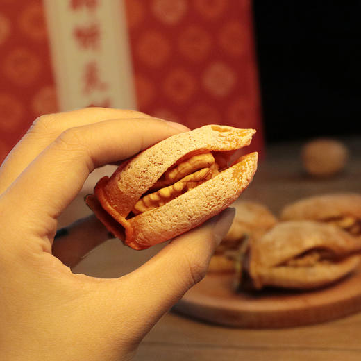 陕西富平柿饼夹核桃仁卷核桃夹心柿饼胜枣夹核桃 商品图3
