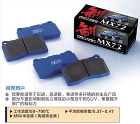 Endless 刹车皮  MX72/MX72-K