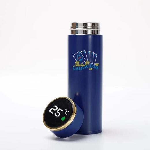 数显保温杯男士简约不锈钢水杯女显示温度初中学生测水温防摔杯子 商品图3