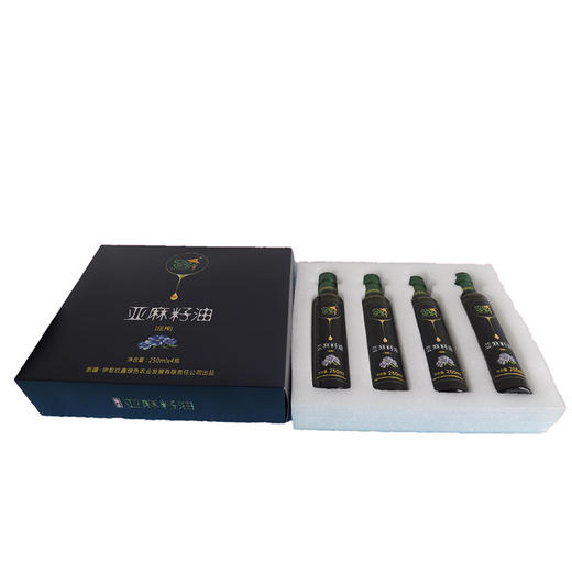 【常州馆】新疆罗哥 亚麻籽油250ml/瓶   4瓶发礼盒装 商品图4