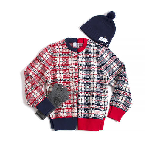 国棉壹厂/01190210/返乡格毛衣VintageRepublic 商品图0