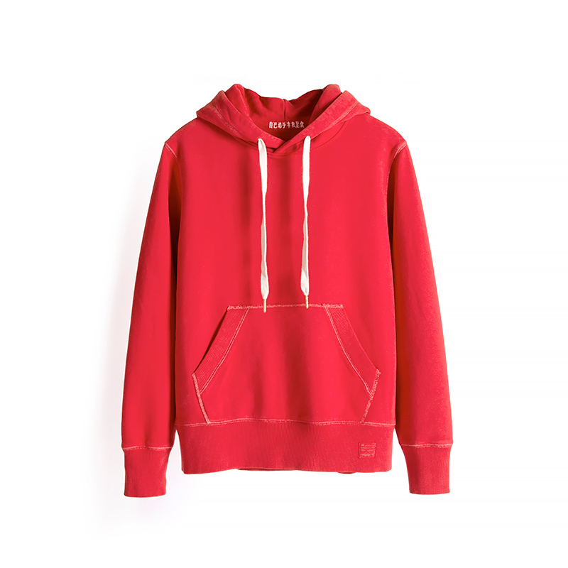 国棉壹厂/01200166/红色连帽套头卫衣VintageRepublic