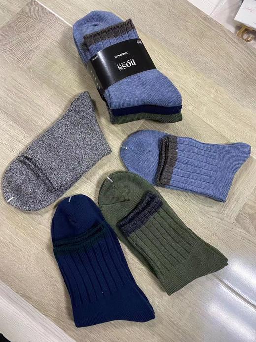 点此购买 boss男款混色纯棉双针高筒袜 外贸171688 商品图1