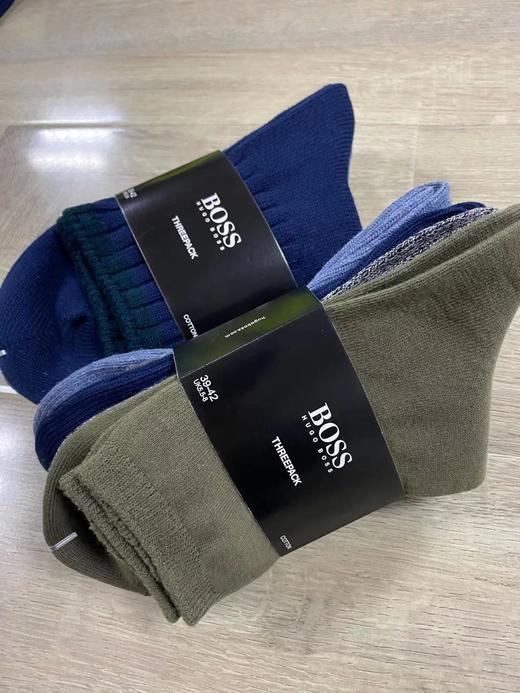 点此购买 boss男款混色纯棉双针高筒袜 外贸171688 商品图3