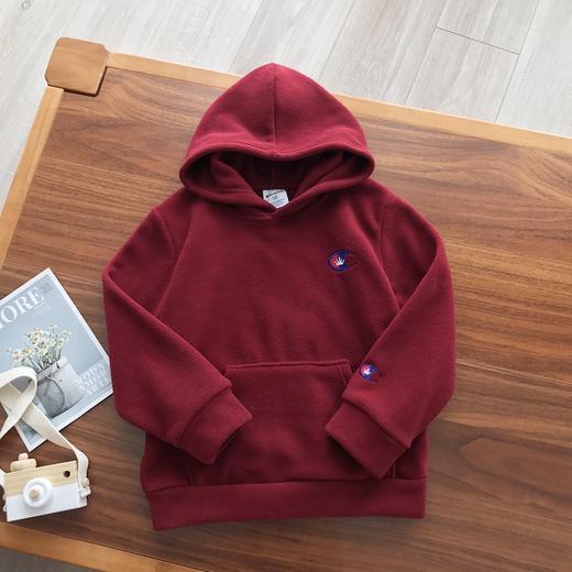 点此购买 冠军儿童刺绣加绒连帽卫衣 小雨171701 商品图3