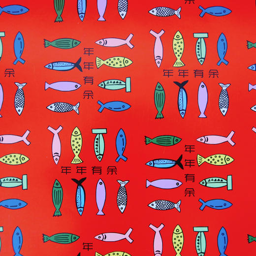 HUJI祤集纸品年年有余包装纸 商品图1