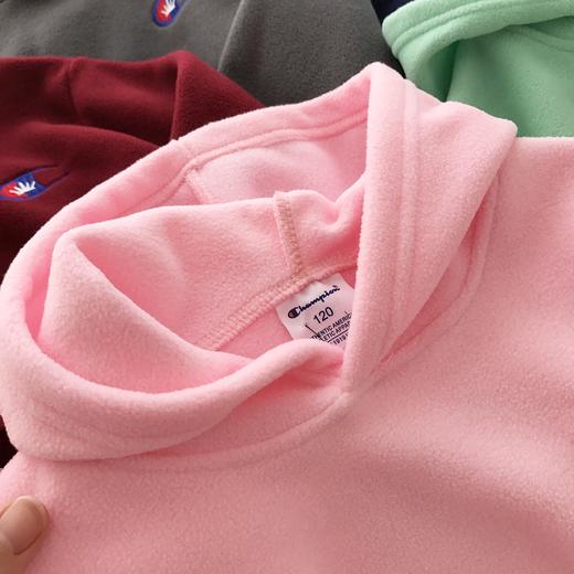 点此购买 冠军儿童刺绣加绒连帽卫衣 小雨171701 商品图7