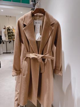 Max Mara 驼色中长款毛呢大衣