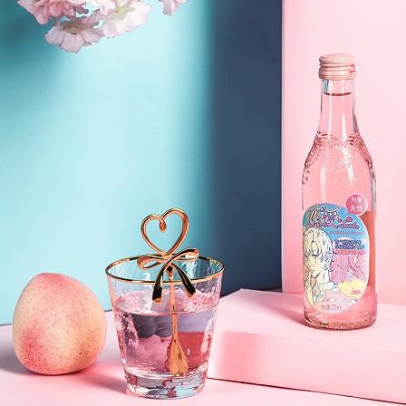 汉口二厂樱花风味水蜜桃果汁饮料恋爱soda汽水275ml 商品图0