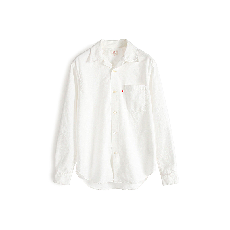 国棉壹厂/01200349/古巴领磨毛单袋工装衬衫VintageRepublic