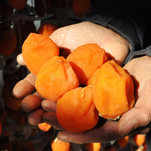 陕西富平柿饼夹核桃仁卷核桃夹心柿饼胜枣夹核桃 商品图2