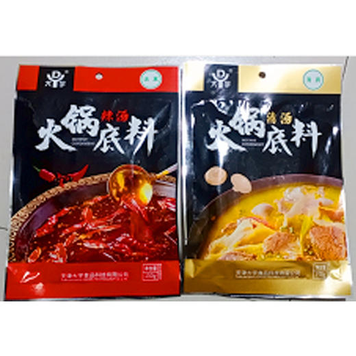 【9.9元2袋】大宇火锅清汤底/辣汤底料150g（0202584/ 583） 商品图0