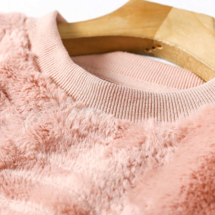 2020冬季新款女装气质百搭舒适绒感绣花加绒卫衣e010140