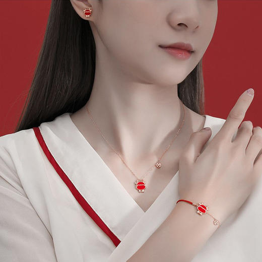 【本命年红绳手链】生肖牛纯银项链女ins不掉色饰品闺蜜生日礼物 商品图3