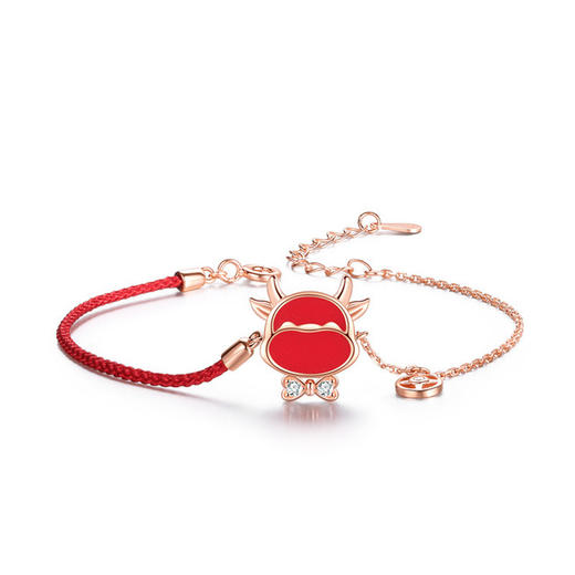 【本命年红绳手链】生肖牛纯银项链女ins不掉色饰品闺蜜生日礼物 商品图4