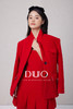 黑标羊毛樱桃红男友风羊毛大西服 商品缩略图4