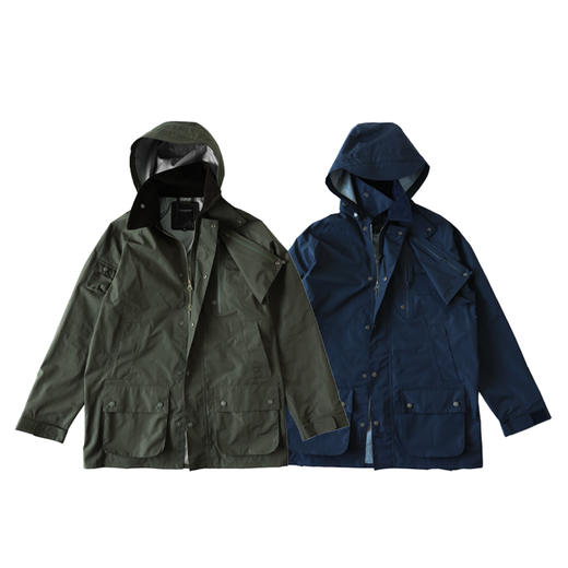 MountainFever(高山热）/20AW拆帽多功能户外防水压胶风衣英式夹克 商品图0